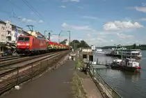 185 165 mit FIR 51654 (N�rnberg Rbf–Hagen-Vorhalle) am 08.07.2011 in R�desheim (Rhein)