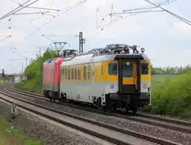63 80 99-92 006-5 Fahrleitungsmesswagen DB Systemtechnik bei Staffelstein am 07.05.2012.