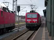 Die doppelt aufgebügelte 143 576-7 Nordhausen 22.12.2014