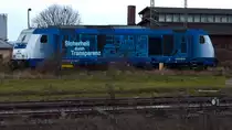 246 011-1 im transparenten Grünzeug Nordhausen 22.12.2014