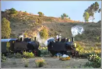 Am Summit überholt uns die wieder fahrbare 442.55. (04.12.2014)