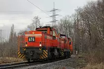 RBH 676,641 und 554 am 25.12.14 in Bottrop.