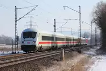 Ehemalige Metropolitan Garnitur der DB bei Trieb am 11.02.2013