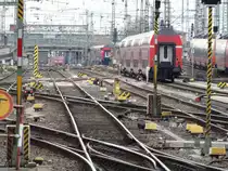 Gleisvorfeld Frankfurt am Main Hbf am 23.12.14 vom Bahnsteig aus fotografiert
