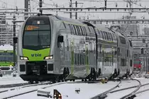 BLS MUTZ RABe515 026 als S1 nach Thun bei der Abzweigung Wankdorf. 27.12.2014