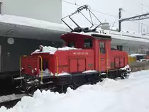 Die Ee 3/3 16428 geniesst die Sonntagsruhe in St. Gallen, 01.01.2015.