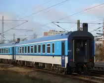 CD-Bdmpee Wagen lief am Ende des EC 178 von Praha hl.n. nach Warnem�nde mit Ausfahrt war gegen 13:30 Uhr im Rostocker Hbf.04.01.2015