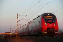 442 308 DB Regio bei Reundorf am 05.01.2015.