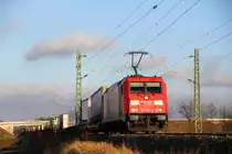 185 285-4 DB Schenker bei Reundorf am 05.01.2015.