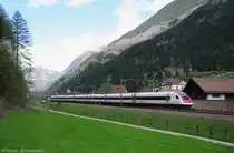 RABDe500 000 als IR2263 am 11.05.2013 bei Ambri-Piotta