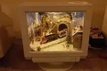 Interessantes Programm in einem ausrangierten Monitor konnte man,am 28.Dezember 2011,bei der Sassnitzer Modellbahnausstellung bestaunen.