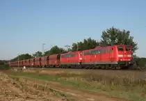 151 094 mit CS 60207 (Hamburg-Waltershof Hansaport–Beddingen VPS) am 01.10.2011 zwischen Bad Bevensen und Uelzen