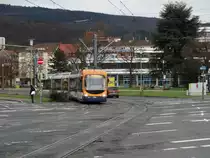RNV Bombardier Variobahn (RNV6) 4162 am 10.01.15 in Heidelberg auf der Linie 5 