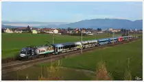 1116 248  The Red Bulletin Fashion Train  als Railjet 535 von Wien Meidling nach Villach. 
Zeltweg  22.11.2014
