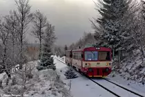 810 538-9 u. 810 560-3 MOs 26802 zwischen Mikulov-Nové Město und Moldava 18.01.2015
