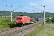 185 204 mit KT 42164 Verona Q.E. - Hamburg Billwerder Ubf am 18.09.2014 bei Oberdachstetten