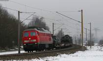 232 262-6 mit dem M 62515 (Donaueschingen-Bad Neustadt(Saale) Hbf) bei Pfohren 22.1.15