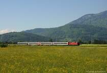 Re4/4'' 11153 mit RE3822 am 18.05.2013 bei Altstätten