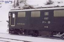 Ge 4/4 I 607 Surselva im M�rz 1979