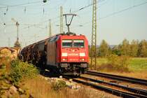 185 221-9 DB Schenker bei Breiteng��bach am 30.09.2011.