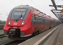 Die Ostseehamster 442 348-9 und 442 351-3 kamen am 24.01.2015 als �berf�hrung von Stralsund nach Rostock und fuhren sp�ter ins dortige BW zum �bernachten.