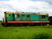 ЧМЗ3-4672 aus dem Baujahr 1984 von Lviv Railway - Heimatstation Kovel, fotografiert bei Kovel am 14.05.2014.