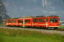 Zillertalbahn VT 3 + B4 38 + VT 6 von Jenbach Richtung Mayrhofen am 22.11.14