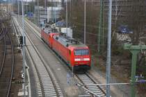 152 013-9,152 057-6 beide von DB Stehen auf dem abstellgleis in Aachen-West.
Aufgenommen von der Brücke Turmstraße bei schönem Winterwetter am Nachmittag vom 31.1.2015.