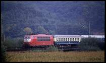 103117 mit IC 1584 Richtung Norden am 10.9.1989 um 12.33 Uhr bei Freden.