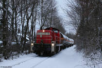 294 624 ist am 30.01.2015 mit der Übergabe auf der gut 5 Kilometer langen Strecke von Geretsried nach Wolfratshausen unterwegs.