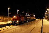 294 624 mit der Übergabe EK 56355 nach Wolfratshausen am 30.01.2015 in Baierbrunn.