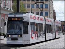 DUEWAG 6N1 NR. 662 der RSAG in Rostock am 13.04.2014