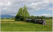 L45H-070 auf der Fahrt von Stainz nach Preding am 10.5.2014 zwischen Herbersdorf und Neudorf aufgenommen.