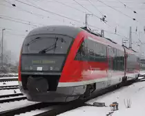 642 048-2 als �berf�hrung von Rostock Hbf nach Inselstadt Malchow beim Rangieren im Rostocker Hbf.06.02.2015 
