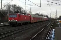 Am 05.02.2015 kam die 143 864-7 (606) von der MEG aus Richtung Magdeburg nach Niederndodeleben und fuhr weiter in Richtung Braunschweig  .