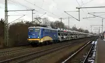 Am 05.02.2015 kam die 140 866-5 von der evb Logistik aus Richtung Magdeburg nach Niederndodeleben und fuhr weiter in Richtung Braunschweig .