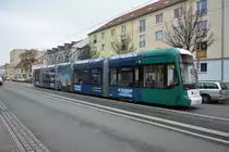 Stadler Vario Bahn  428  fährt am 16.12.2014 auf der Linie 94 zum Schloss Charlottenhof. Aufgenommen an der Dortustraße.
