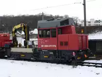 SBB - Tm 234 222-8 abgestellt im SBB Güterbahnhof Biel am 01.02.2015