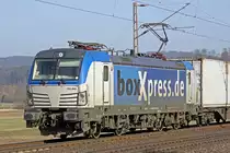 boxXpress  193 880-2 am 18.02.2015  13:38 KBS 350 in Richtung Göttingen am Bü Km75,1 nördl. von Salzderhelden