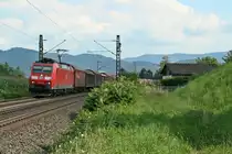 185 100-5 mit dem 45000 von Chiasso nach Mannheim Rbf am Nachmittag des 01.08.14 n�rdlich des Haltepunktes Kollmarsreute.