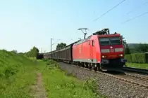 185 126-0 mit dem 450223 auf der Fahrt von Mannheim Rbf nach Chiasso am Nachmittag des 01.08.14 n�rdlich von Kollmarsreute.