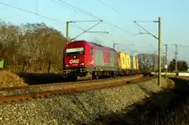 Am 19.02.2015 kam die 270082 von der OHE Cargo aus Richtung Stendal und fuhr nach Wittenberge .