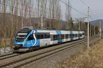 4024 120 (S-Bahn Steiermark) am 19.02.2015 bei Niklasdorf.