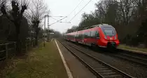 Ein Nachschuss von der Hamsterbacke 442 703 DB fährt als RB82 von Koblenz-Hbf nach Trier-Hbf und hilt in Sehlem und fährt in Richtung Trier. 
Bei Wolken am Kalten Mittag vom 16.2.2015.