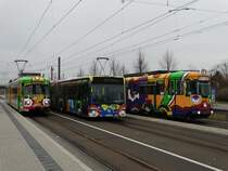 Am 22.02.15 fand wieder mal eine IGN Sondefahrt statt. Dieses Jahr das Moto Carsten Kruse Fahrzeuge. Das ist der Künstler der die Wagen 4115 und 204 und den Bus 8169 bemalt hat. Hier die drei Fahrzeuge in Mannheim an der SAP Arena 