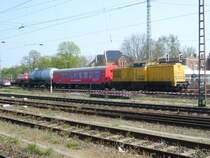 Am 19.04.2014 war die 203 306(202 752) mit dem Gefahrgut Ausbildungszug in Stendal.