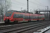 BR 442 (442 121) unterwegs am 06.02.2015 auf der RB 22 (28811) nach Potsdam Griebnitzsee. Aufgenommen im Bahnhof Saarmund.