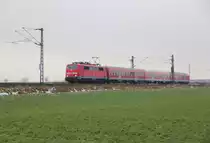 111 031-1 DB Regio bei Reundorf am 06.01.2015.