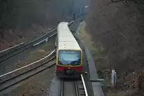 S5 nach Berlin Spandau am 17.01.2015. Nächster Halt: Berlin Pichelsberg.