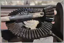 Handantrieb der Drehscheibe im Depot Asmara. (11.12.2014)